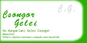 csongor gelei business card